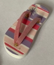 Flip Flop gestreift rosa